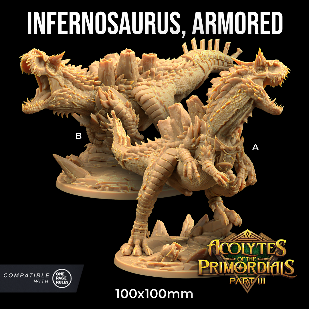 Infernosaurus Armored | PRESUPPORTED | Acolytes of The Primordials Pt. 3